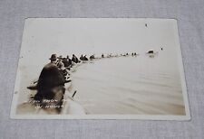 1924 HOUGHTON LAKE MICHIGAN RPPC REAL PHOTO POSTCARD A TOW FROM THE TAVERN picture