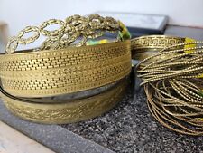 Brass Lamp Banding Lot of 60+ Ft, Vintage picture
