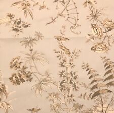 SCALAMANDRE Nanjing Sky Blue Chinoiserie Cotton Remnant New picture