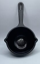 Vintage Lodge Cast Iron MPR Small Double Spout Melting Pot Dipper 2 Cup Ladle picture