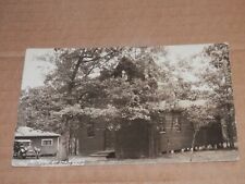 LAKEWOOD MI - 1925 REAL PHOTO POSTCARD - ST. MARY OF THE WOODS - AUTO - RPPC picture