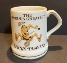 Vintage Shafford World’s Greatest Tennis Player Mug Novelty Fun Gift picture