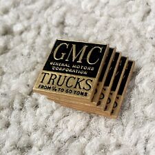Lot of 5 Vintage GMC TRUCKS Keychain Emblems NOS - General Motors Corporation picture