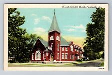 Fayetteville AR-Arkansas, Central Methodist Church, Antique Vintage Postcard picture