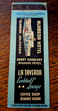 Vintage Matchbook: La Taverna Lounge, Alameda Hotel, Alameda, CA picture