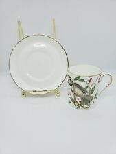 Chickadee Royal Chelsea Bone China Made in England Gold Trim Tea Cup Saucer Set picture