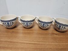 Johnson Bros Old Granite Hearts And Flowers Tea Cups - Set Of 4 Made In England picture
