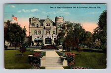 Omaha NE-Nebraska, George A Joslyn Residence, Antique, Vintage Souvenir Postcard picture