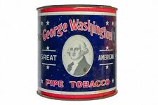 Rare 1930s “George Washington” litho pry top 14 oz. tobacco tin, good condition picture