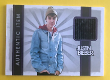 2012 PANINI JUSTIN BIEBER COLLECTION AUTHENTIC EVENT WORN ITEM JUSTIN BIEBER #6 picture