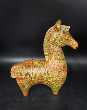 Mid Century Modern Bitossi style Ceramic Horse Trojan Horse MCM Green *R picture