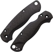 Flytanium Lotus Weave Carbon Fiber Scales for Spyderco Paramilitary 2 FLY804 picture