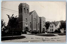 Palatine Illinois IL Postcard RPPC Photo St. Paul's Evangelical Church c1910's picture
