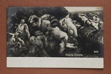 Bacchanalia of death TERROR. Nude men women Horror Tsarist Russia postcard 1909s picture