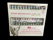 NOS Vintage Silvestri Extra Bright Bulbs Christmas Miniature 50 Rainbow Multi picture