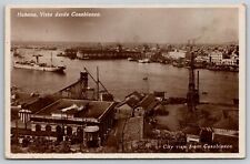 RPPC View of Havana from Casablanca Cuba - Matte Finish Real Photo Postcard picture