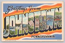 Johnstown Pennsylvania, Large Letter Greetings, Vintage Postcard picture
