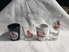 Lot of 4 Cardinals Shot Glasses picture