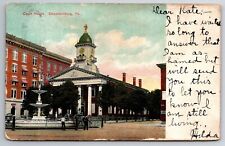 COURT HOUSE In CHAMBERSBURG, PA On Vintage 110 Year-Old Postcard posted 1907 picture