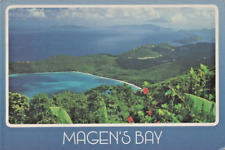 Vintage Postcard MAGEN'S BAY St Thomas USVI 1993 Aerial View STT-102 ©1988 Post picture