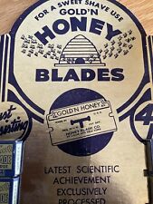 Vintage Gold'N Honey Blades cardboard store display picture