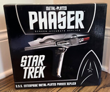 QMX 2011 Star Trek USS Enterprise Metal-Plated Phaser Replica - New in Box picture