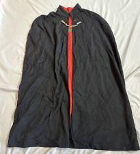 Vintage Knights Of Columbus Ceremonial Cape Cloak Robe Black Red Lynch & Kelly picture