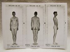 Vtg 1943 Nearly Nude Jock Sailor Navy Man~3 Poses~Long & Lean~Gay Int picture