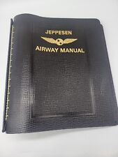 Vintage Jeppesen Airway Manual Leather  Binder in Very Nice Vintage Condition  picture