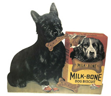 Vintage NOSTALGIA INK 1991 Reproduction Milk Bone Ad Sign w SCOTTIE DOG *READ* picture
