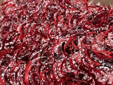 36ft Standard Tinsel Red Frosted Shiny Garland NEW Tree Deco Christmas picture