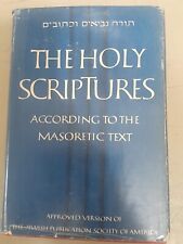 The Holy Scriptures According 2 the Masoretic Text by Jewish Publication Society picture