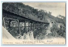 Viaducto Da Serra S. P. R. Sao Paulo Railway Train Viaduct Railroad Postcard picture