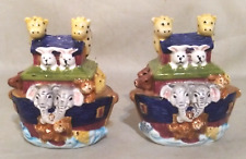 Jay Imports Noah's Ark Salt and Pepper Shakers Ceramic picture