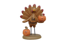 Mini Turkey telling you Eat Dessert with pumpkins - New by Blossom Bucket#89869B picture