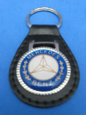 MERCEDES LEATHER AUTO KEYCHAIN KEY CHAIN RING FOB NEW #268 picture