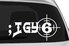 ;IGY6 #2 Vinyl Decal Sticker, I Got Your Six, I've Got Your Back, Police, Blue picture