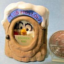 Hallmark Ornament 1990 CLUB HOLLOW Owl in tree trunk picture