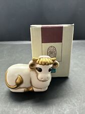 Thun White Cow 3” Figurine Nativity Mint With Box Krippe Italy picture