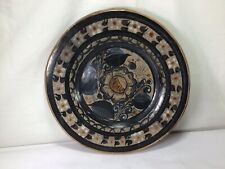 NN43 Vintage Large South American Antique Circa 16-17th Century Ceramic Plate picture