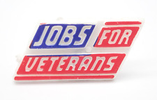 Jobs For Veterans Vintage Lapel Pin picture