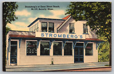 Beverly MA Massachusetts - Stromberg's Restaurant - Linen Postcard - 1940's picture