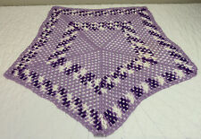 Vintage Large Doily Or Small Tablecloth, Five Sided, Purple, Lavender picture