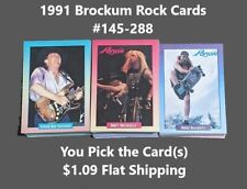 1991 Brockum Rock Cards #145-288 YOUR CHOICE $1.09 Flat Shipping picture