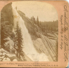 CALIFORNIA, Bridal Veil Falls, Yosemite Valley--Keystone Stereoview E59 picture