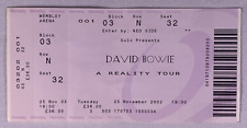 David Bowie Ticket Complete Original A Reality Tour Wembley 2003  picture