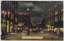 1915 Congress Street Nightlife & Transportation in Portland Maine Postcard picture