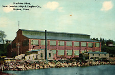 Machine Shop New London Connecticut Ship Engine Company Postcard picture