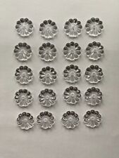 20 Pcs - Crystal 1 Hole Rosette, Faceted, Chandelier Part, Prism Brand New 20mm picture