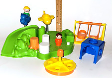 Vintage 1986 Fisher Price Little People #2525 Original Playground Complete Set picture